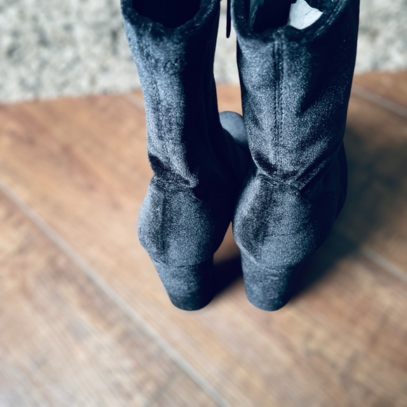 SAM EDELMAN Velour Boots Mid Calf • Size 7.5 • Women - Picture 5 of 9